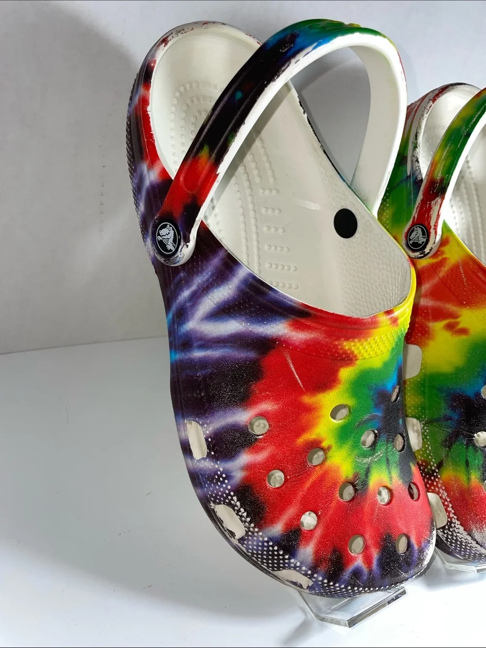 Crocs Classic Tie-Dye Graphic Clog. - Rainbow M13 W11  Unisex